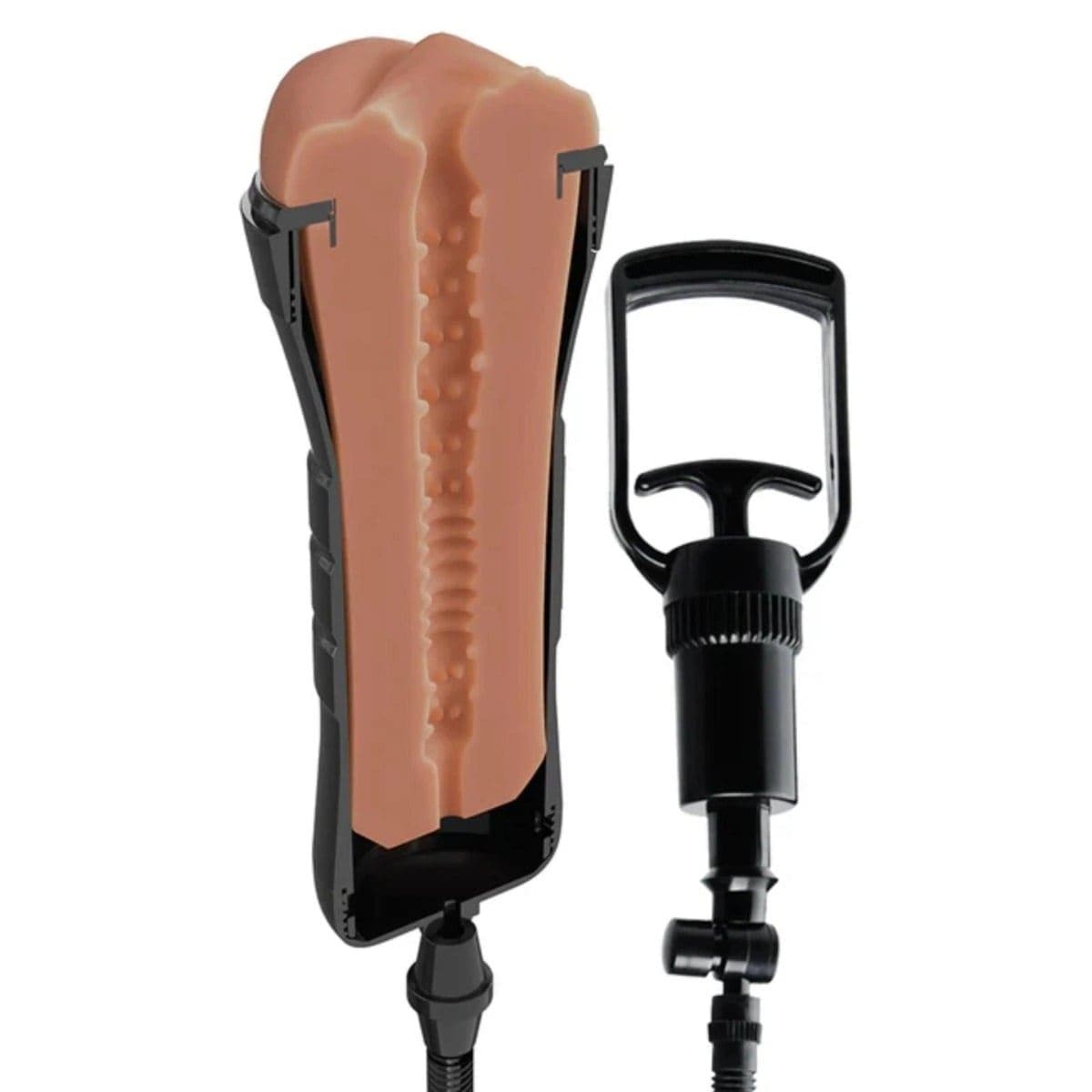 PDX Extreme Male Masturbators PDX Extreme Wet Pussies Super Sucker XXL Stroker Brown - Masturbator Adult Toy