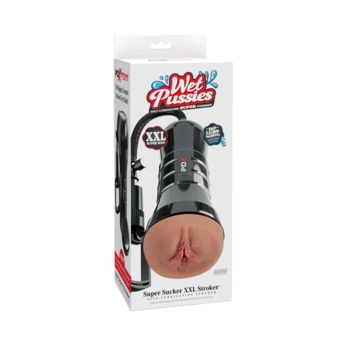 PDX Extreme Male Masturbators PDX Extreme Wet Pussies Super Sucker XXL Stroker Brown - Masturbator Adult Toy