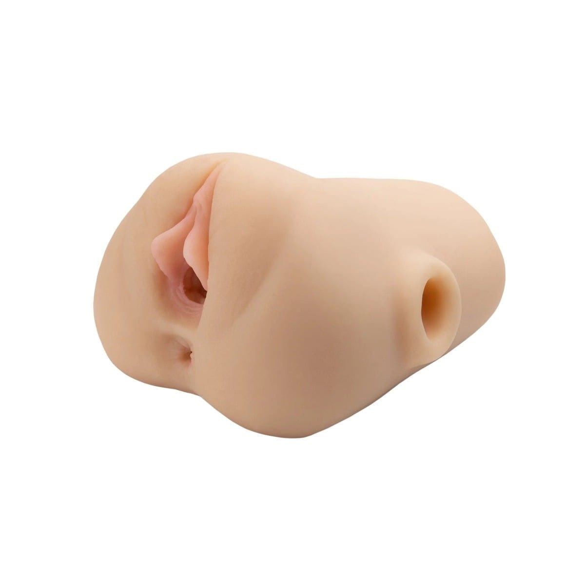 PDX Plus Male Masturbators PDX Plus Double Pounder Vibrating Squeeze Stroker Light - Masturbator, Vibrating