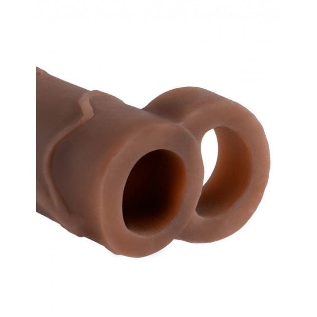 Pipedream Penis Extenders Pipedream Fantasy X-Tensions Perfect 2" Extension with Ball Strap | Brown