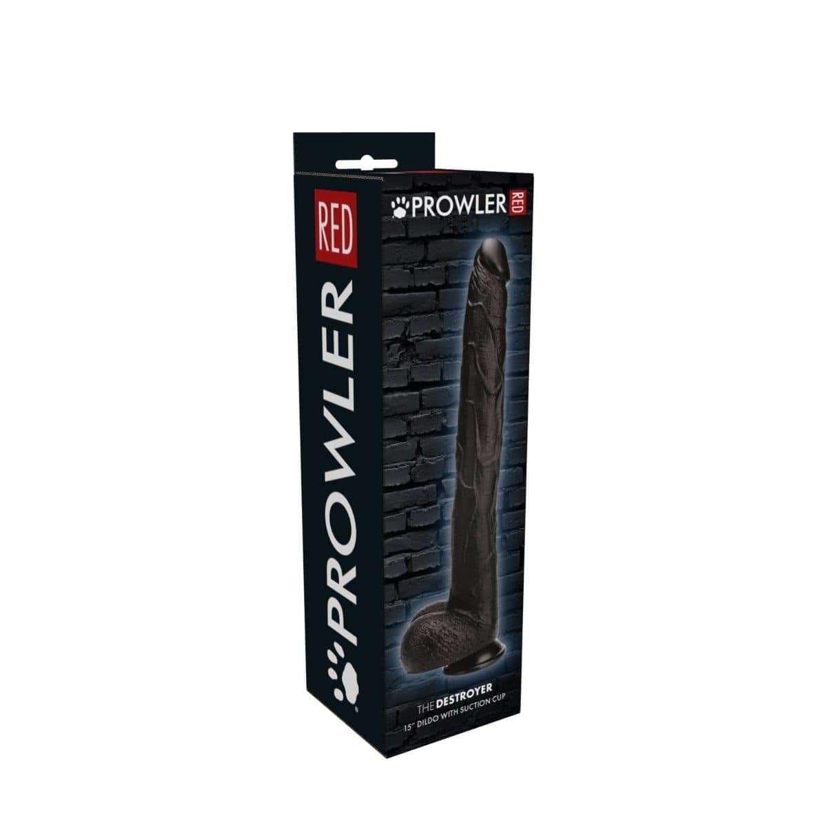 Prowler Red Realistic Dildos Prowler RED The Destroyer Dildo Black (15") - extra large, realistic