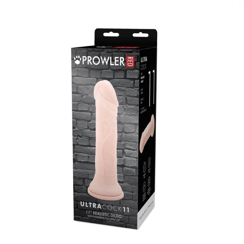 Prowler Red Realistic Dildos Prowler RED Ultra Cock 11 - extra large, realistic Dildo