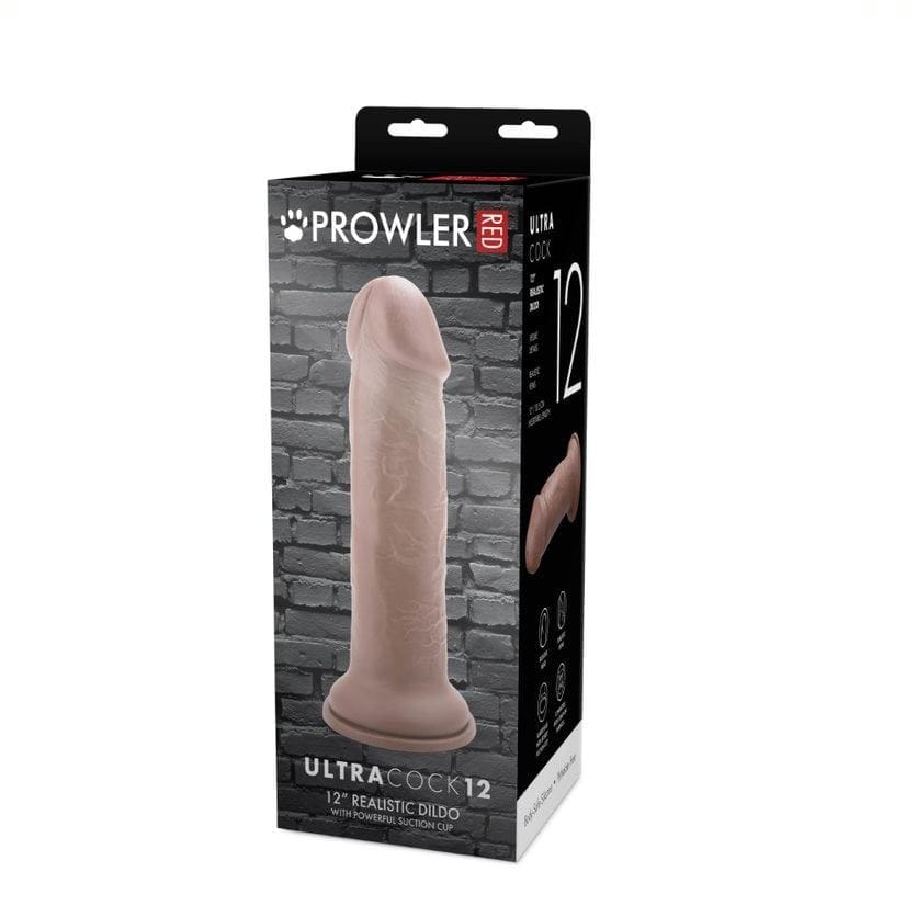 Prowler Red Realistic Dildos Prowler RED Ultra Cock 12 Dildo - extra large, realistic