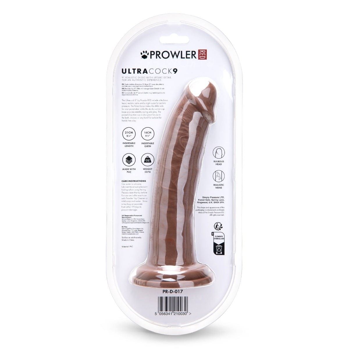 Prowler Red Realistic Dildos Prowler RED Ultra Cock 9 Dildo - Realistic