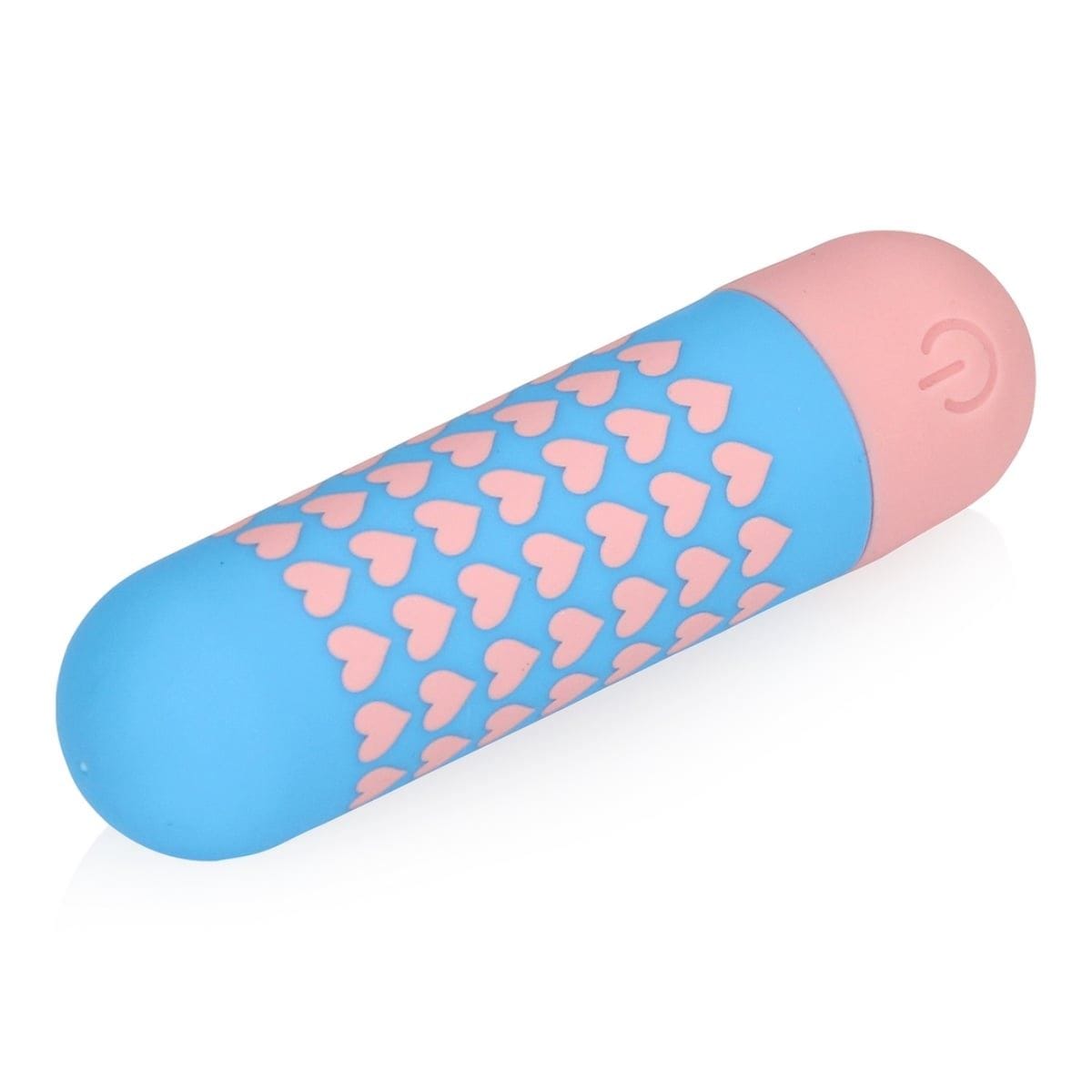 S-Line Bullets S-Line Heart To Get Bullet Vibrator Blue Pink - Vibrator, Vibrating, Multi-Speed