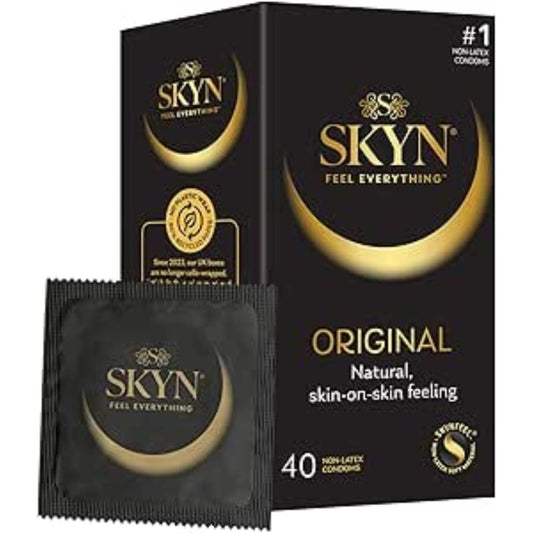 Skyn Condoms 40 Skyn Original Latex Free Condoms - Lubricated, Latex, Protection Adult