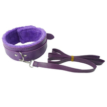 Load image into Gallery viewer, Spanksy Bondage Kits BDSM 10 Piece Cuffs Whip Rope Nipple Clamps Kit Purple

