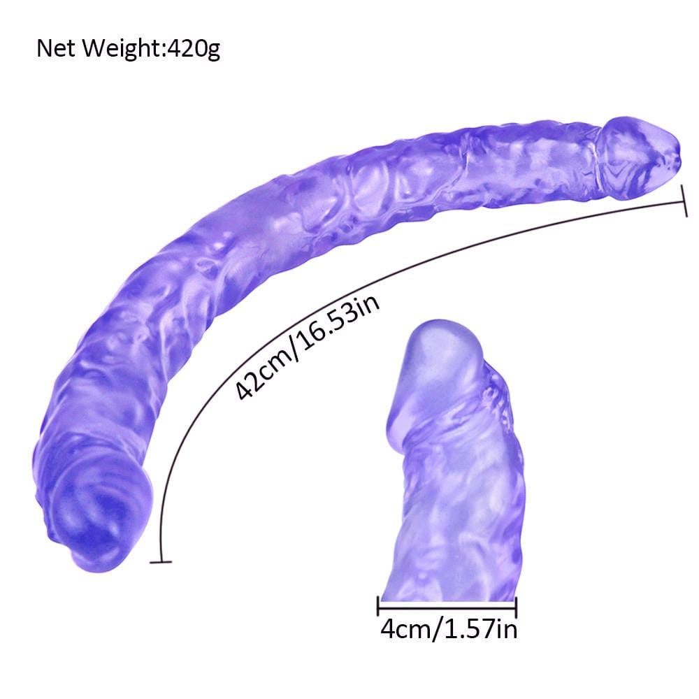 Spanksy Double Ended Dildos Spanksy 16" Double Ended Dildo in Purple