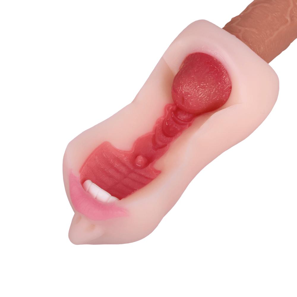 Spanksy Male Masturbators Male Masturbator Pocket Pussy 3 in 1 Vagina Ass Mouth Realistic Silicone 17.5cm