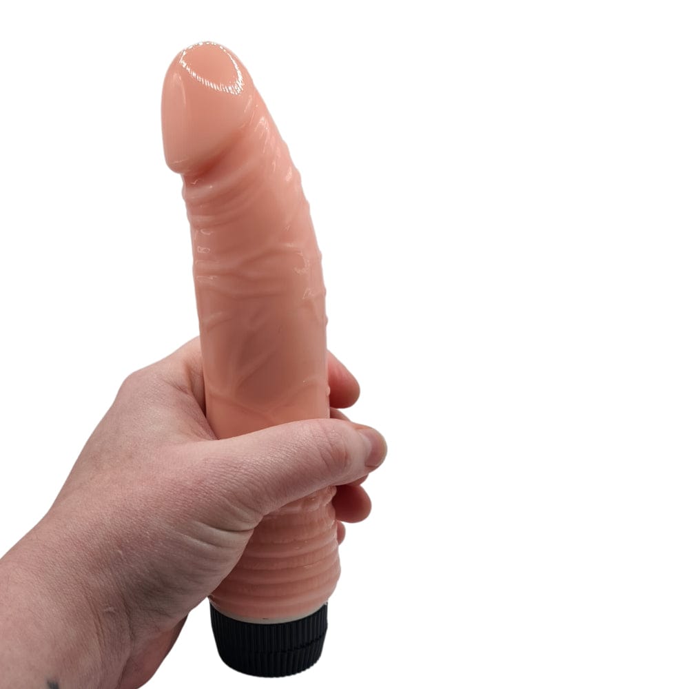 Spanksy Realistic Vibrators Spanksy 7.5" Classic Realistic Jelly Vibrator Dildo Flesh