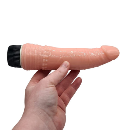 Spanksy Realistic Vibrators Spanksy 7.5" Classic Realistic Jelly Vibrator Dildo Flesh