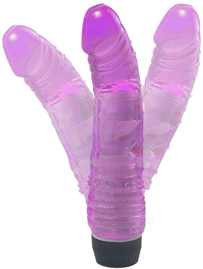 Spanksy Realistic Vibrators Spanksy 7.5" Realistic Jelly Vibrator Purple
