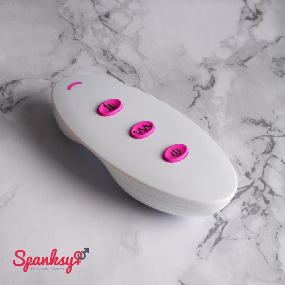 Spanksy Sex Machines Thrusting Vibrating Dildo 8.6" - Heated, Remote Control & Rechargeable