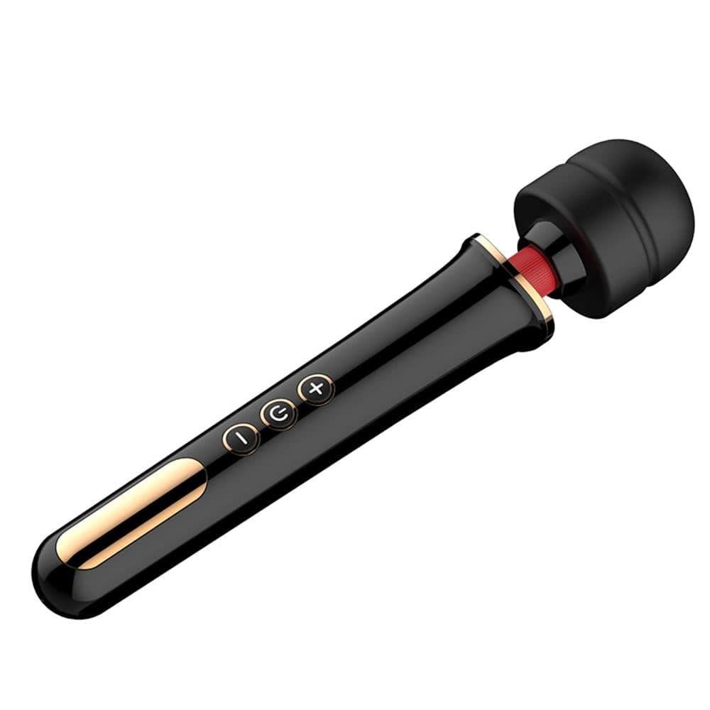 Spanksy Wand Vibrators Vibrator Sex Toy for Women Rechargeable Wand 10 Frequency 5 Speed Black