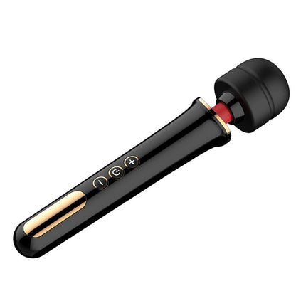 Spanksy Wand Vibrators Vibrator Sex Toy for Women Rechargeable Wand 10 Frequency 5 Speed Black