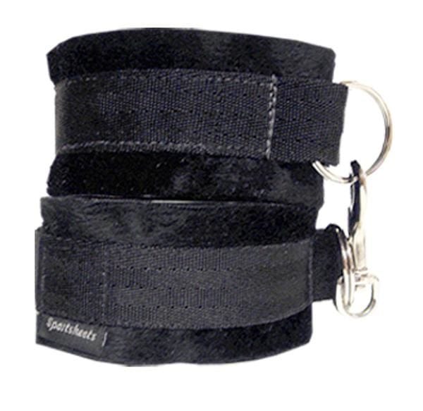 Sportsheets Beginners Bondage Restraint Soft Cuffs Black - Spanksy