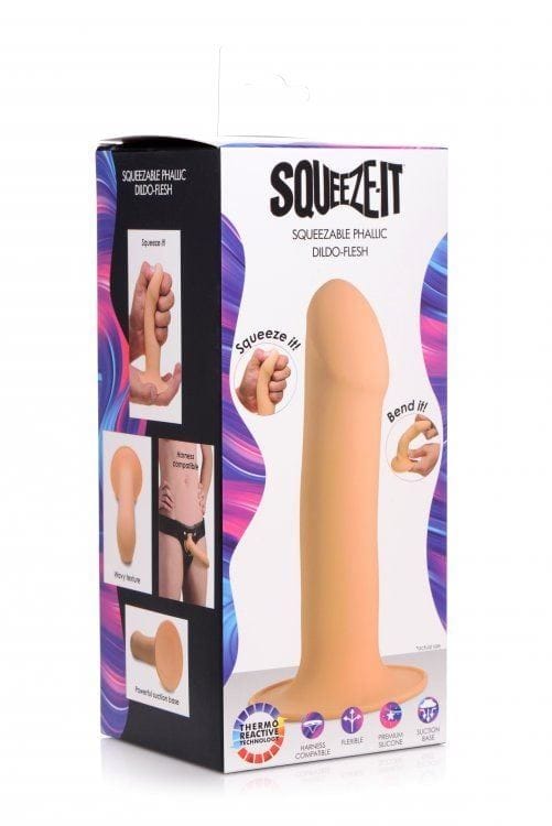 Squeeze-It Realistic Dildos Squeezable Phallic Dildo - Realistic