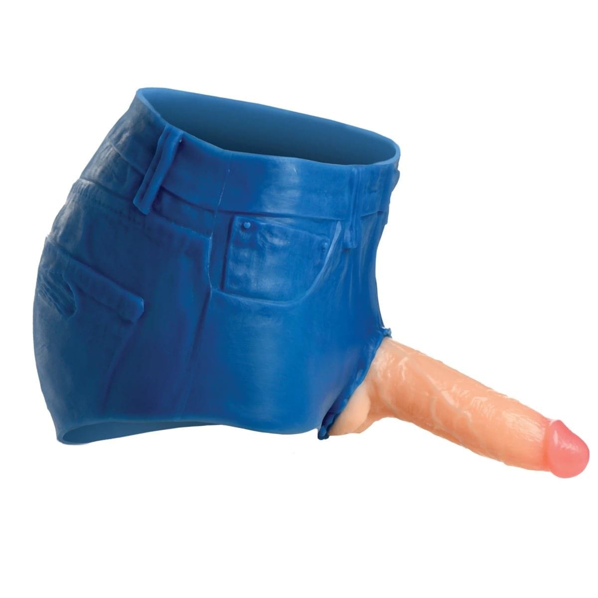 Strap U Strap On Dildo & Harness Strap U Booty Shorts 6" Dildo Silicone Strap On Harness Large - booty shorts