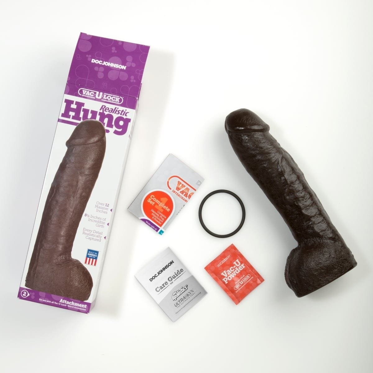 Vac-U-Lock Realistic Dildos Doc Johnson Realistic Hung Vac U Lock - vac-u-lock compatible, realistic Dildo