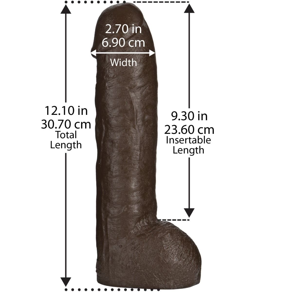Vac-U-Lock Realistic Dildos Doc Johnson Realistic Hung Vac U Lock - vac-u-lock compatible, realistic Dildo