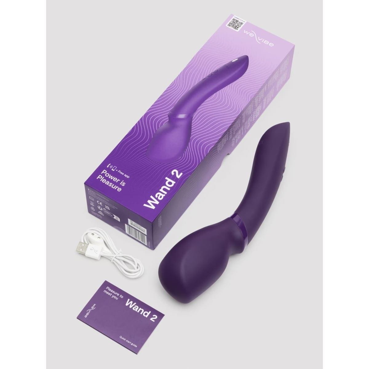 We-Vibe Wand Vibrators We-Vibe Wand 2 Wand Vibrator Purple - Multiple Vibration Modes