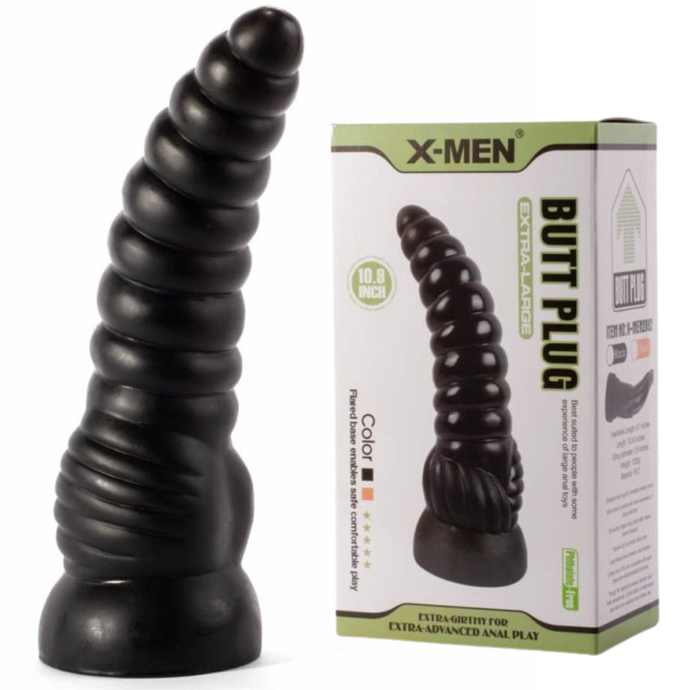 Fantasy Big Black Anal Butt Plug Thick Tentacle Dildo Anal 10.9 Inch –  Spanksy