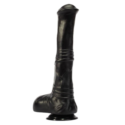 Fantasy Alien Huge Black Dildo Girthy Size 12.4 Inches - Spanksy