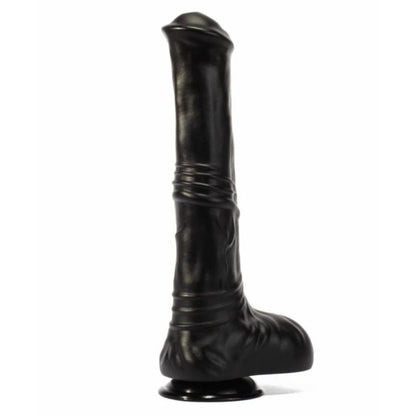 Fantasy Alien Huge Black Dildo Girthy Size 12.4 Inches - Spanksy