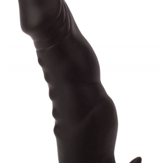 Fantasy Dragon Dildo Premium Silicone 7 Inch Strap On Black - Spanksy