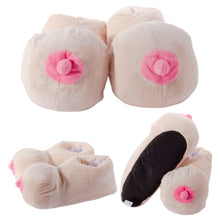 Load image into Gallery viewer, XMEN Boobs Slippers Adult Novelty UK Size 7-9
