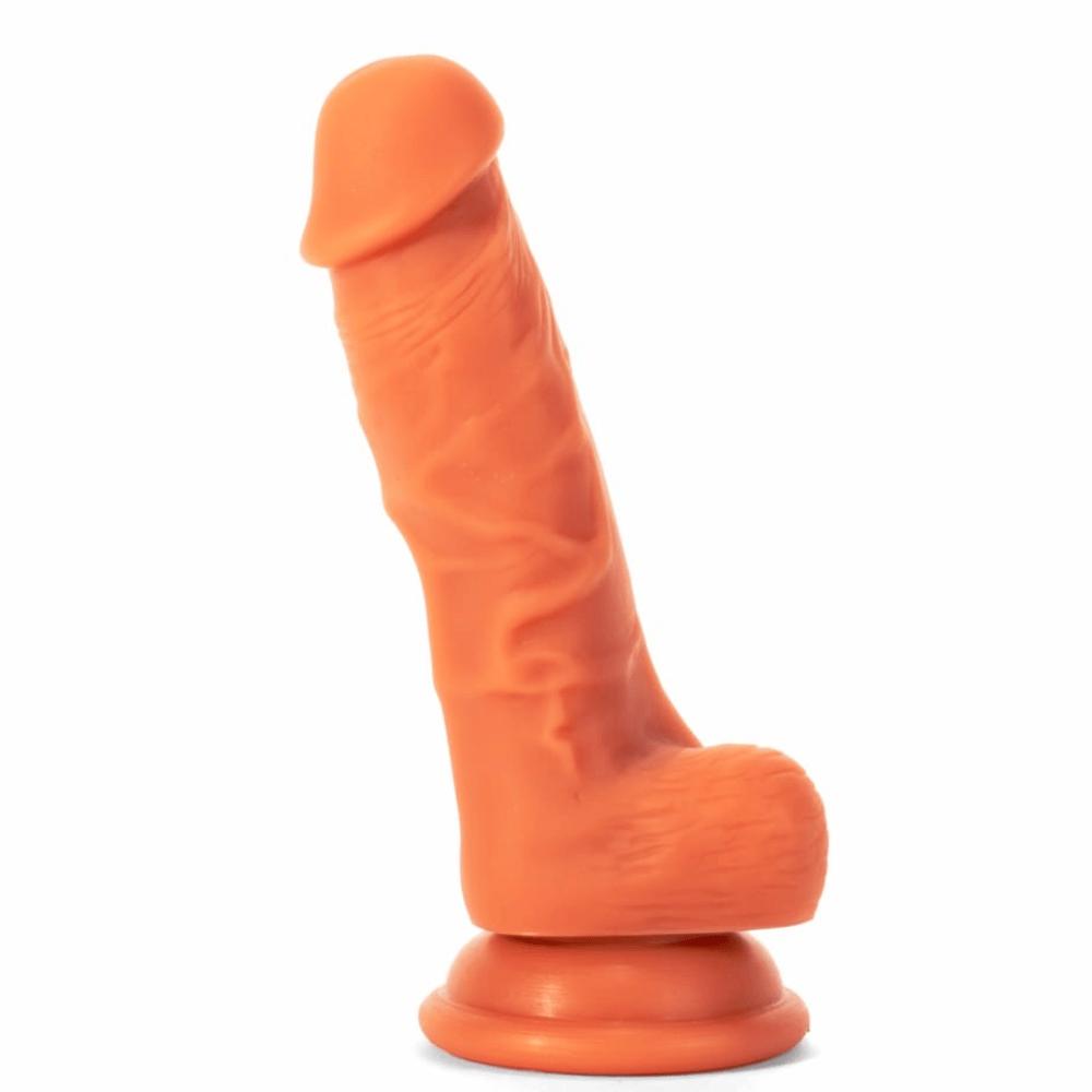 XMEN Realistic Dildos 6.5" Thick Realistic Dildo Girthy Silicone Suction Cup Strap On Flesh Veined
