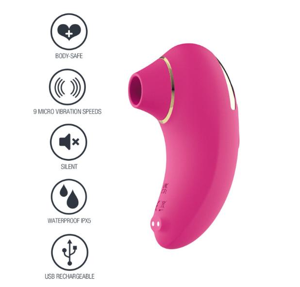 Xocoon Clitoral Vibrators Xocoon Infinite Love Clitoral Stimulator USB Rechargeable Silicone 9 Modes Pink