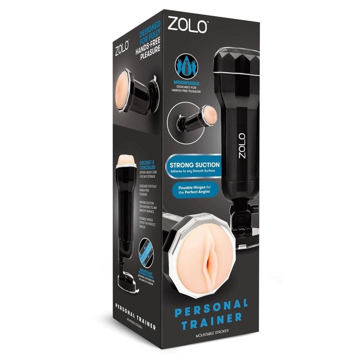 Zolo Male Masturbators Zolo Original Mount Discreet Stroker - Masturbator, Textured Sleeve Adult Toy