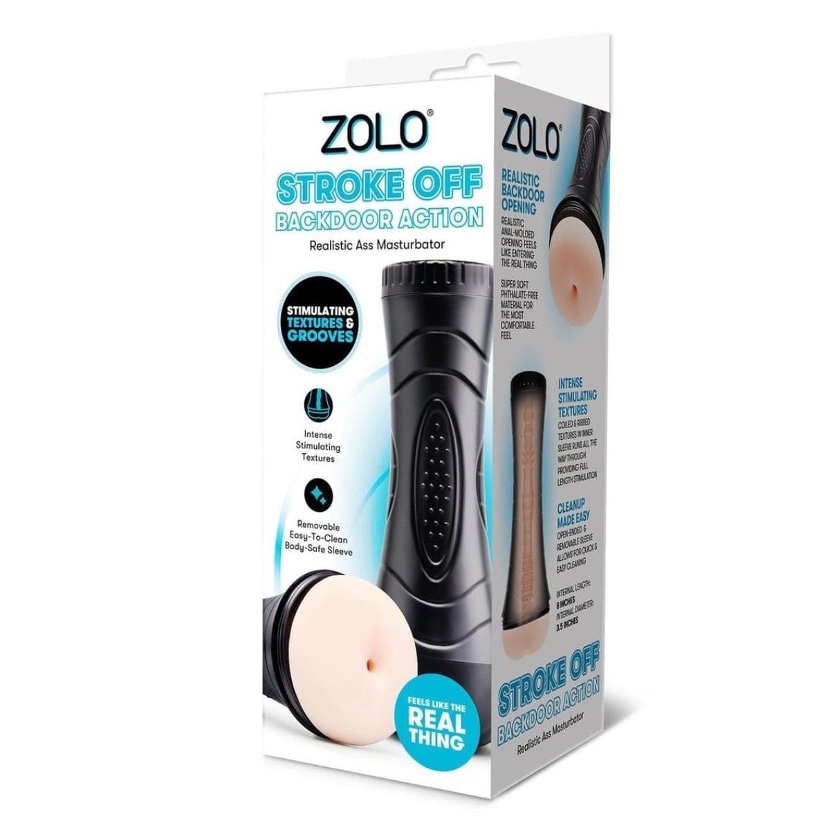 Zolo Male Masturbators Zolo Stroke Off Backdoor Action - Male Masturbator, Thrusting, Realistic Texture