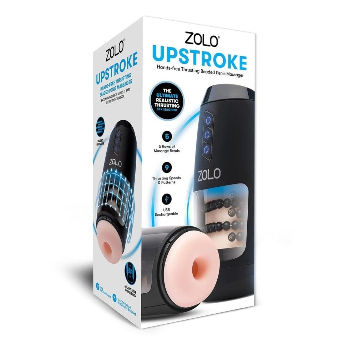 Zolo Male Masturbators Zolo Upstroke Masturbator - Masturbator, Textured Sleeve, Realistic Feel