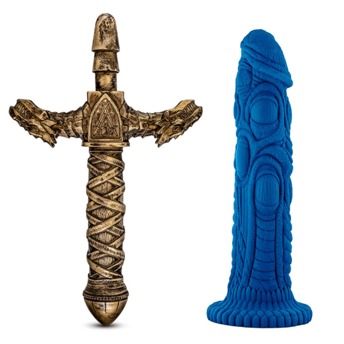 Blush Fantasy Dildos Fantasy Dildo Sword Sex Toy The Realm GOT Vikings With Platinum Silicone Dragon  Dildo