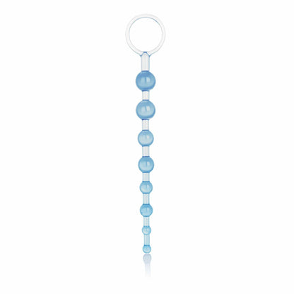 Shanes World Anal Beads Soft Jelly Graduated Blue - Spanksy