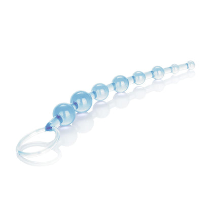 Shanes World Anal Beads Soft Jelly Graduated Blue - Spanksy