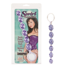 Load image into Gallery viewer, California Exotics Anal Beads Swirl Pleasure Anal Beads Graduated Pliable Purple
