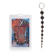Load image into Gallery viewer, California Exotics Anal Beads X-10 Anal Butt Beads Graduated Toy in Black
