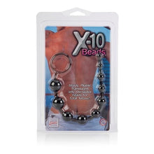 Load image into Gallery viewer, California Exotics Anal Beads X-10 Anal Butt Beads Graduated Toy in Black
