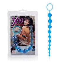 Load image into Gallery viewer, California Exotics Anal Beads X-10 Anal Butt Beads Graduated Toy in Blue
