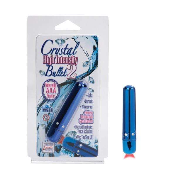 California Exotics Bullets Crystal High Intensity Bullet Mini Vibrator Massager Blue