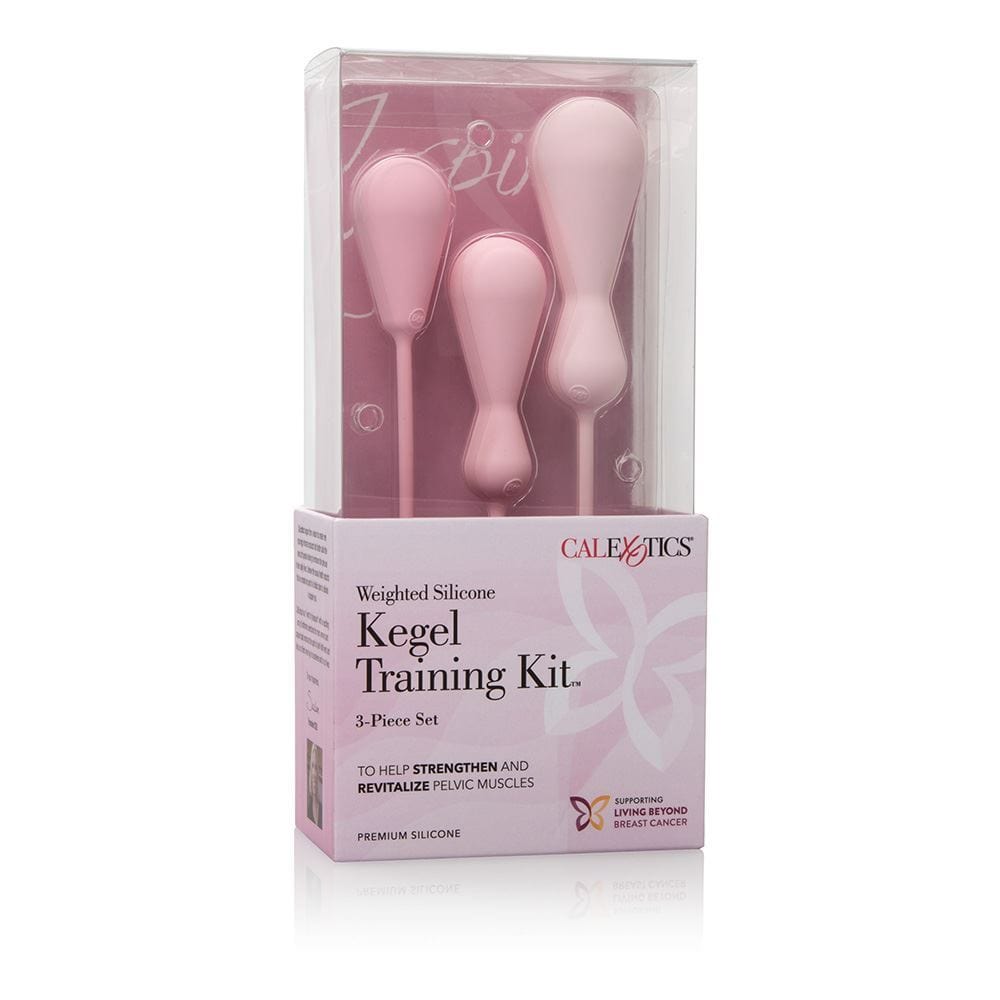 California Exotics- Inspire Kegel Balls Inspire Vibrating Silicone Kegel Balls Training Kit In Pink