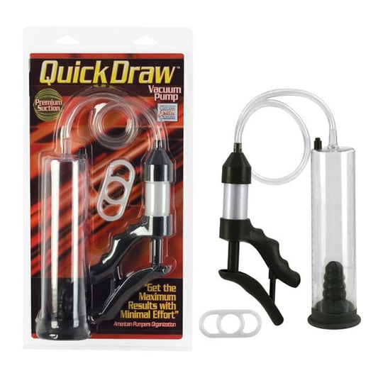 Quick Draw Vacuum Penis Pump Enlarger Erection Enhancer With Ring - Spanksy