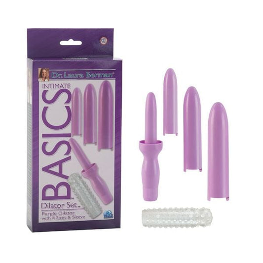Dr Laura Berman Dilator Set Purple Vibrator Massager 4 Sleeve Sizes - Spanksy