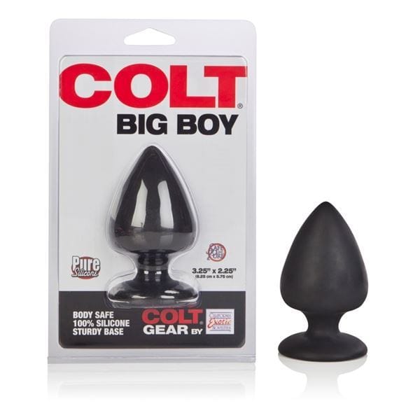 Colt Range Butt Plugs COLT Big Boy Silicone Large Anal Butt Plug Black