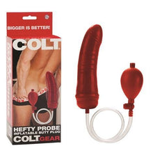 Load image into Gallery viewer, Colt Range Butt Plugs COLT Hefty Probe Inflatable Butt Plug - Red
