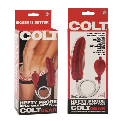 Colt Range Butt Plugs COLT Hefty Probe Inflatable Butt Plug - Red