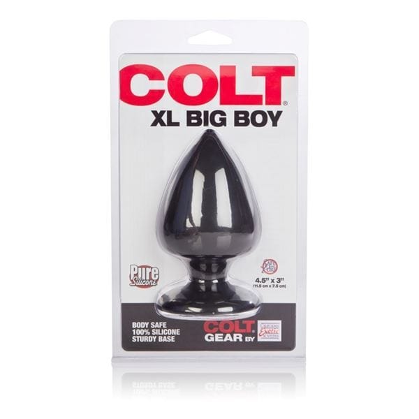 COLT XL Big Boy Silicone Anal Butt Plug Black - Spanksy